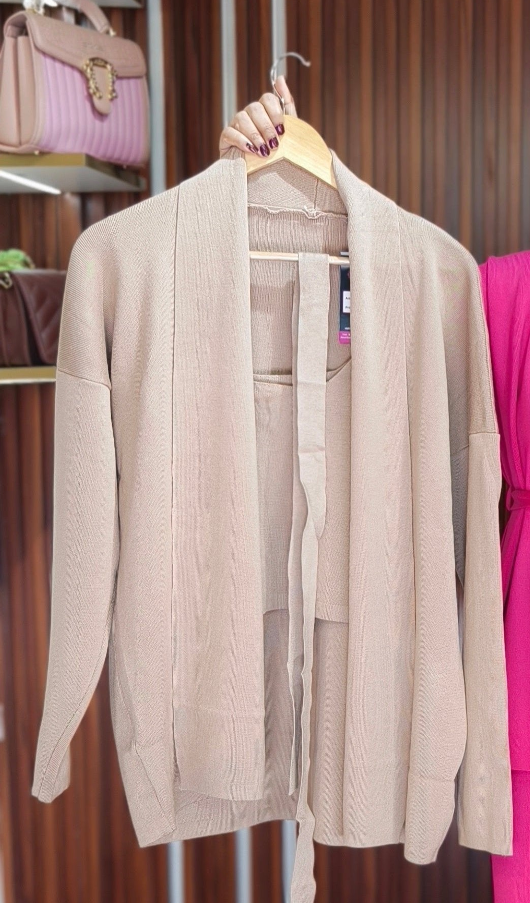 STYLISH 3 PCS WINTER WEAR COORDSET WITH BELT