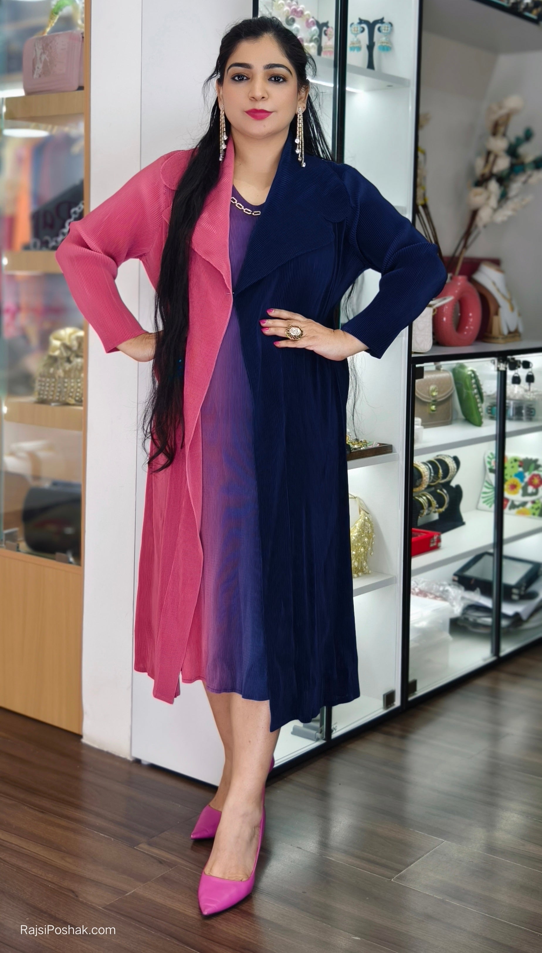 MAGIC MULTICOLOUR DRESS CRAFTED FROM IMPORTED FABRIC