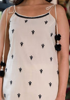 WHITE & BLACK 3 PC SUIT - RajsiPoshak