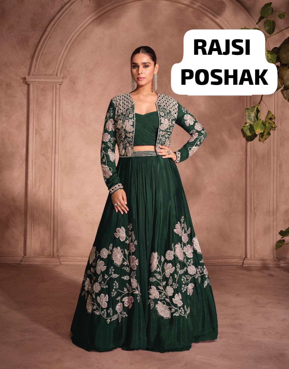 open lace back dress MAROON,GREEN,WINE & PURPLE PURE CHINON INDO WESTERN PARTYWEAR DRESS WI –  RajsiPoshak