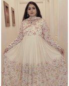 CHINOIN LEHRIYA FLARED ANARKALI - RajsiPoshak